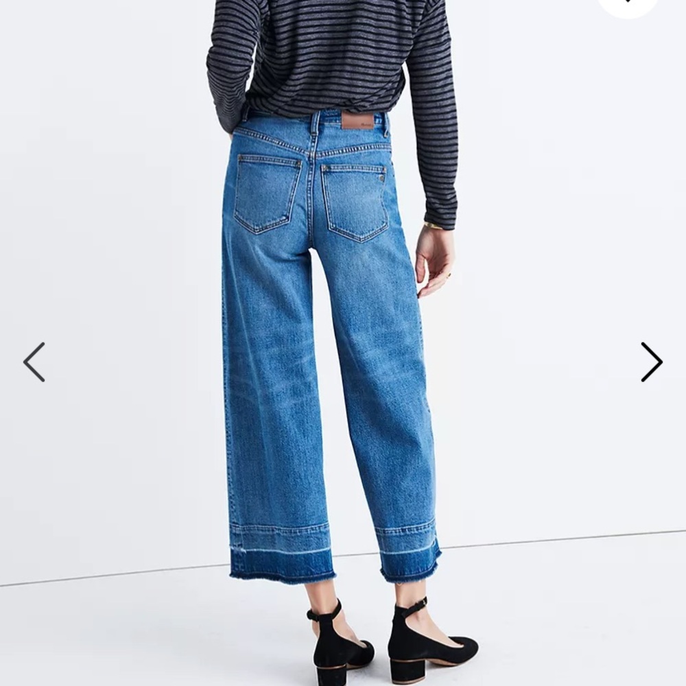 Madewell Wide-Leg Crop Jeans: Drop-Hem Edition